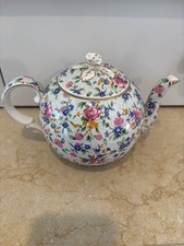 Old Cottage Chintz Royal Winton Grimwades Tea Pot England Rare 1934-50 picture