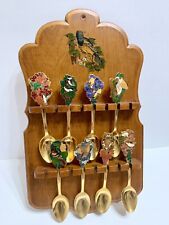 Vintage 1979 Hallmark Songbird/American Birds Collector Spoons 24K Gold Plated picture