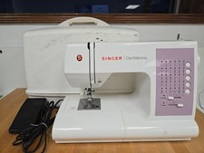 Singer Confidence Sewing Machine Model 7463 W/ Pedal Case Accessories TESTED picture