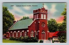 Camden AR-Arkansas, Catholic Church, Religion, Antique, Vintage Postcard picture