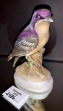 Vintage Lefton China Purple Martin Hand Painted Bird Figurine picture