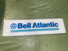 Vtg Bell Atlantic New Jersey Bell System Telephone Booth Payphone Sign Signage picture