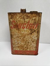Vintage Sinclair 1 Gallon Full Oil Can picture