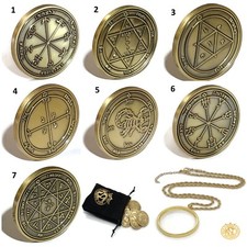 7 Pentacles of Mars 72 names of God 1FitAll Necklace King Solomon Coin picture