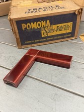 Vintage 1950’s Gorgeous Glossy Ox Blood - Maroon Box Caps By Pomona Tile - NICE picture