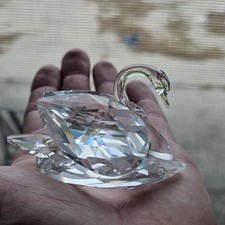 Stunning Vintage SWAROVSKI Crystal SWAN . Beautiful Retired Piece  picture