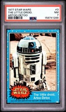 1977 Topps Star Wars The Little Droid Artoo-Detoo #3 R2-D2 Rookie RC PSA 7 NM picture