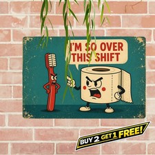Funny I Hate My Job Vintage Metal Wall Sign Office Humor Decor picture