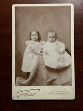 Two Children Baby High St. Tobias Perth Amboy NJ Cabinet Card Photo picture