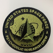 USAF Psychedelic Research Crew MMXXI 2021 Morale Patch 3.5” US Space Force picture
