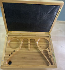 BlueBus DIscovery Large Bamboo Stash Box Box With Sliding  Try & Accessories picture