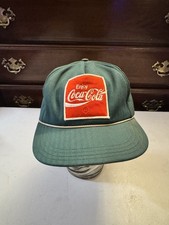 Vintage Unitog, Enjoy Coca Cola, Patch, Snapback, Hat Green, Medium Uniform Hat picture