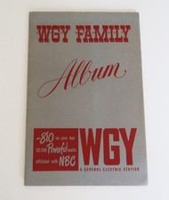 Vtg 1948 WGY General Electric Family Album Soft Cover Portrait Book Radio NBC picture