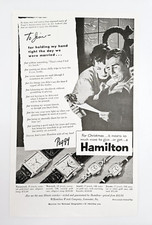 Hamilton watch vintage ad original 1953 watches advertisement picture