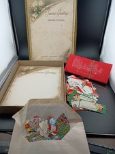 1960s Old Christmas Gift Tags 20 & Stckrs & Stationary 14 Money Envelopes 14 picture