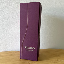 Empty KRUG Grande Cuvee France Champagne Gift Box Only Crimson Case 2004-2011 picture