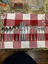 15pc Vintage Lot  stainless steel Oneida Craft flatware picture