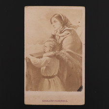 1870s CDV Carte de Visite Immigrants England's Farewel