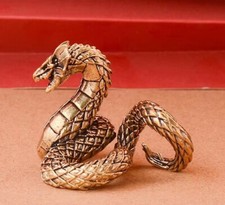 Brass Flying Dragon Figurine Small Animal Statue Office Home Decoration Toy Gift picture