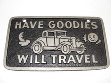 VINTAGE HOT ROD CLUB METAL PLAQUE 