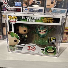 Funko Pop Dr. Peter Venkman & Slimer 2 Pack (Metallic) (2014 SDCC; 2500 Pcs) picture