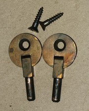 VINTAGE SINGER SEWING MACHINE CABINET HEAD PIN HINGE SET, 1 HOLE picture