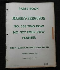 1959 MASSEY FERGUSON No. 338 2-ROW 377 4-ROW PLANTER PARTS CATALOG MANUAL NICE picture