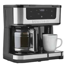 Farberware Side by Side Single Serve or 12 Cup Coffee Maker, Black w/ Stainless picture