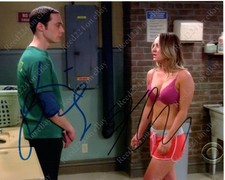 Kaley Cuoco & Jim Parsons Signed 8x10 Photo UACC COA + Date, Location, & Event picture