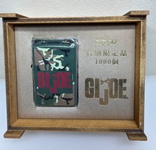 GI Joe Zippo Lighter Japan Limited Edition 1000 Camouflage Wood Box Extra Insert picture