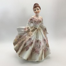 Vintage Lefton Lady Planter with Label #5860 picture