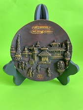 Handmade Nepalese Souvenirs Resin Wall Decor/ Table Decor Plate From Nepal picture