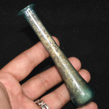 Intact Ancient Roman Glass Medical Vial in Perfect Condition Early 1st Century picture