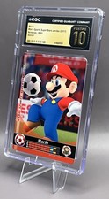 2017 Mario Sports Superstars Amiibo Card - #1 Mario Soccer - CGC 10 PRISTINE picture