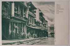 California Postcard Early 1900s Original Rare San Francisco Chinatown Lanterns  picture