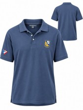 Blue Angels US Navy Flight Demonstration Squadron Embroidered Blue Polo Shirt picture