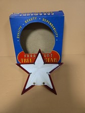 Vintage Paramount Tree Top Star No 735 Original Box Red White Missing Light picture