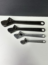 4 Vntg USA Adjustable Wrenches Crescent Crestoloy 12”10”6” &8” Stanley Handyman picture
