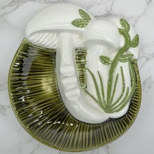 Vintage 1973 Arnel’s Ceramic Mushroom Ashtray – Handpainted Retro Boho MCM picture