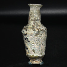 Ancient Roman Glass Bottle with Extremely Strong Golden Patina C. 1st Century AD picture