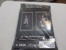 Window Decor Spooky Village 2 Pack 35