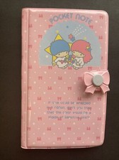 New Vintage 1976 1981 Sanrio Little Twin Stars Pocket Note picture