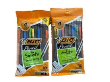 BIC Xtra Smooth Xtra Life Mechanical Pencils .7 mm 2 Packs of 10 Erases Clean picture