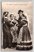 SCAËR Brittany Gavotte Bretonne Dance RPPC Postcard Collection Villard picture
