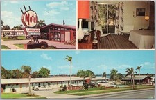 c1960s LAKELAND, Florida Postcard MOTEL LAKELAND Three Views / Dexter Chrome picture