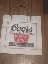 1930s coors export lager NOS paper bag vintage irtp era beer can bottle carrier picture