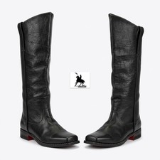 Cavalry Boots - Sizes 5-15 - Black Leather - Highest Quality - Civil War picture