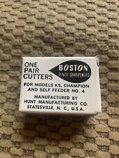 Vintage ( New ) Boston Cutters Pencil Sharpener Model KS Champion Self Feeder #4 picture