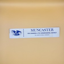 Vintage Muncaster for Congress 17th District Political Campaign Bookmark Treason picture