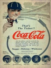 COCA COLA SODA POP BASEBALL GAME 16